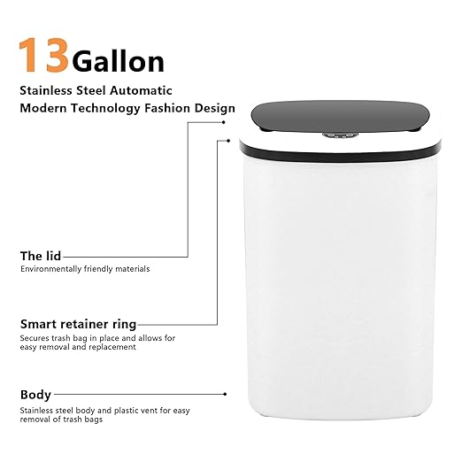 13 Gallon/50 L Kitchen Trash Can