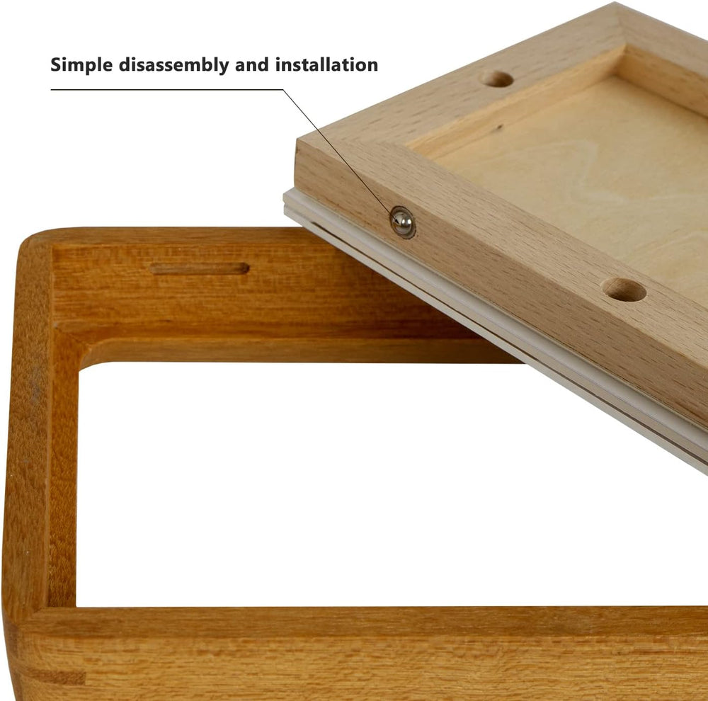 Natural Wood Photo Frames Inspired Tabletop Picture Frame with Mat, Vertical ...