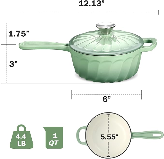 Enameled Cast Iron Sauce Pan
