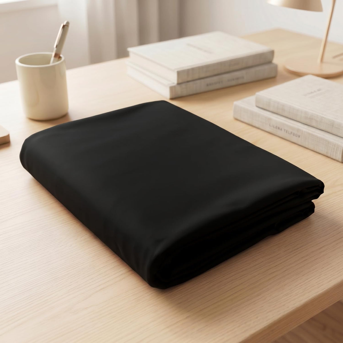 mattress cover for 2-4" thick japanese futon mattress, front angle view