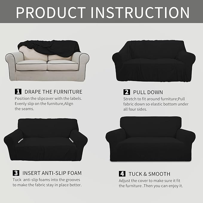 Easy-Going Stretch Chair Sofa Slipcover 1-Piece Couch Sofa Cover Furniture - Image 6