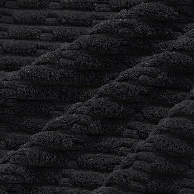 Fancy Homi 4 Packs Boho Black Decorative Throw Pillow Covers 24x24 Inch - Image 5
