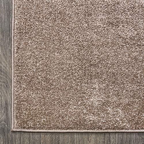 JONATHAN Y Haze Solid Low-Pile Brown Indoor Area Rug 8x10, Coastal,Bohemian,M...