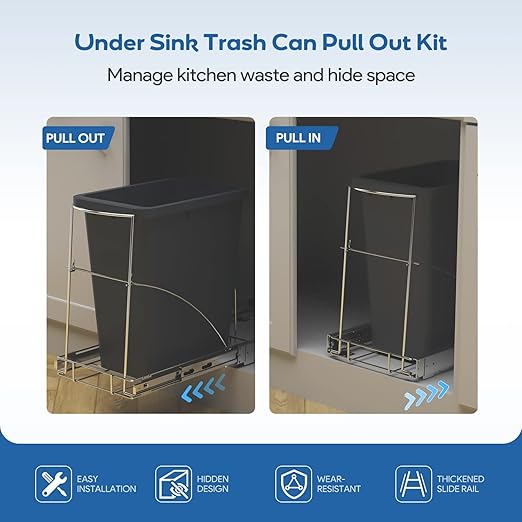 Pull Out Trash Can Under Cabinet & Under Sink