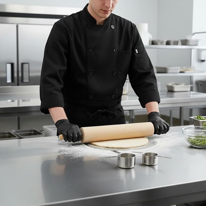 TrueCraftware- 15" Wooden Rolling Pin 3-1/4" Diameter- Wooden Roll Pin Dough - Image 2