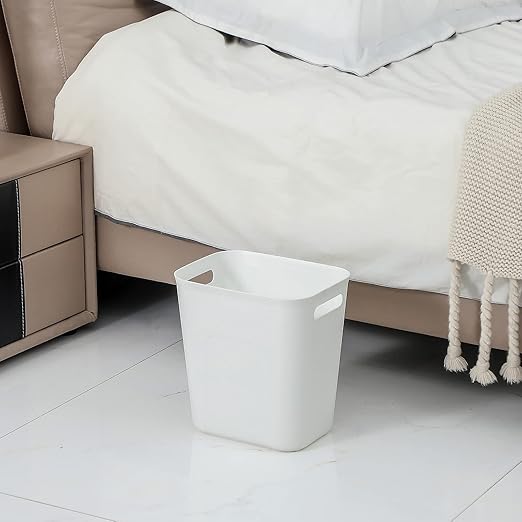 UUJOLY Plastic Small Trash Can Wastebasket, Garbage Container Basket - Image 2