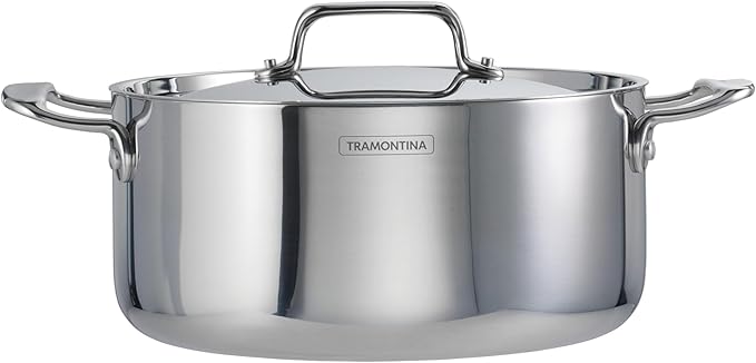 Tramontina Utsava Tri-Ply Clad Stainless Steel 5-Quart Casserole - Image 6
