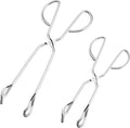 HINMAY Stainless Steel Kitchen Scissor Tongs Set, 2-Piece by HINMAY