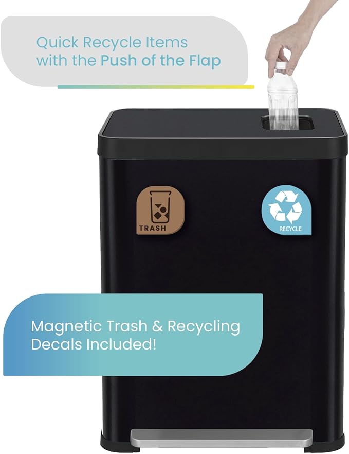 Home Zone Living 19 Gallon Kitchen Trash Can
