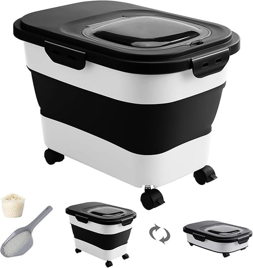 20-30 Lbs Rice Storage Container, Collapsible Food Storage Containers by DDMOMMYCOLLAPSIBLEFOODSTORAGECONTAINERFAMILY