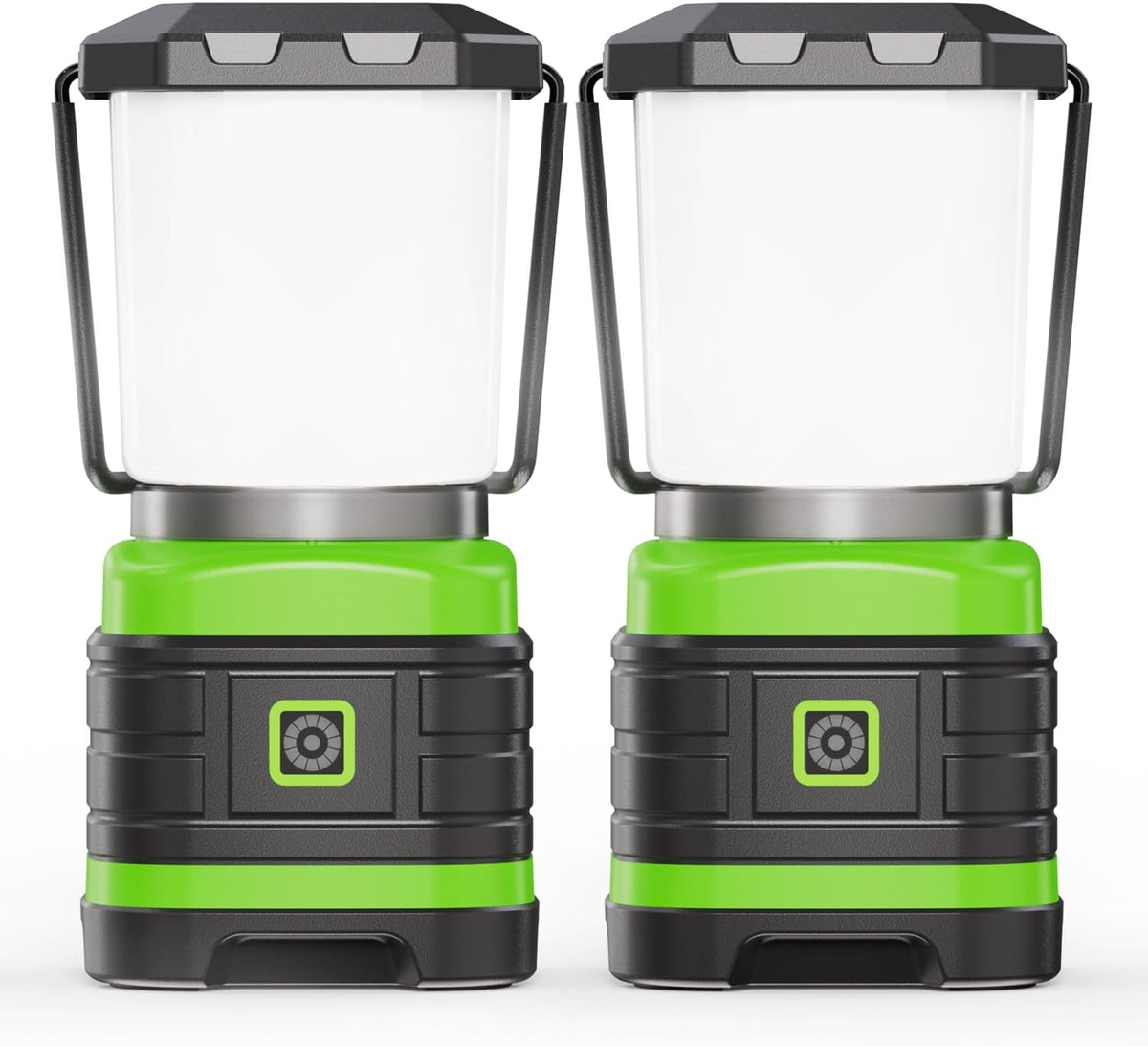 Lichamp LED Camping Lantern, Battery Powered LED Lights Camping Essentials, Portable Lanterns Flishlights for Emergency, Hurricanes, Outdoor Hiking, Power Outages, Survival Gear and Home Use, 2 Pack