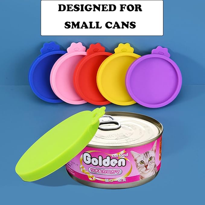 4 Pcs Food Can Lids Pet Can Covers, Silicone Small Pet Food Can Lids Covers - Image 6