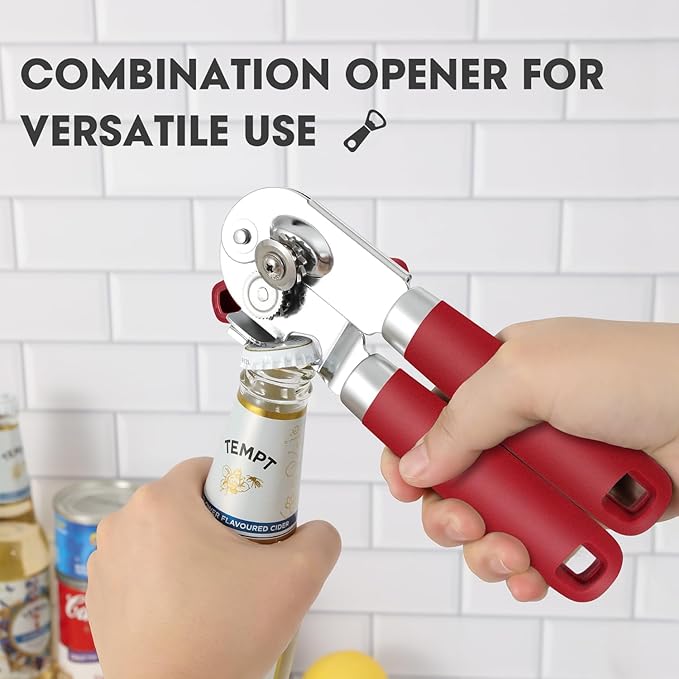 Manual Can Opener, UHIYEE Handheld Can Opener Heavy Duty - Image 6