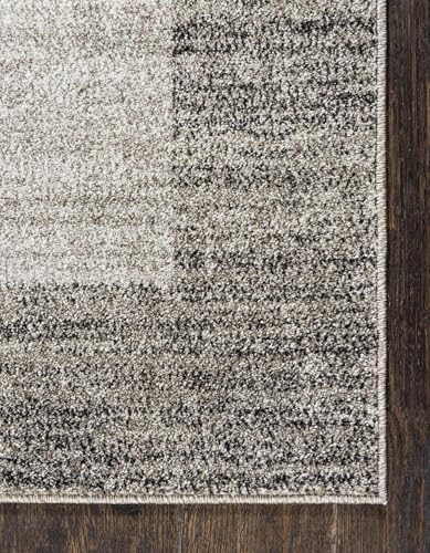 Rugs.com Angelica Collection Rug – 5' x 8' Light Gray Medium Rug Perf...