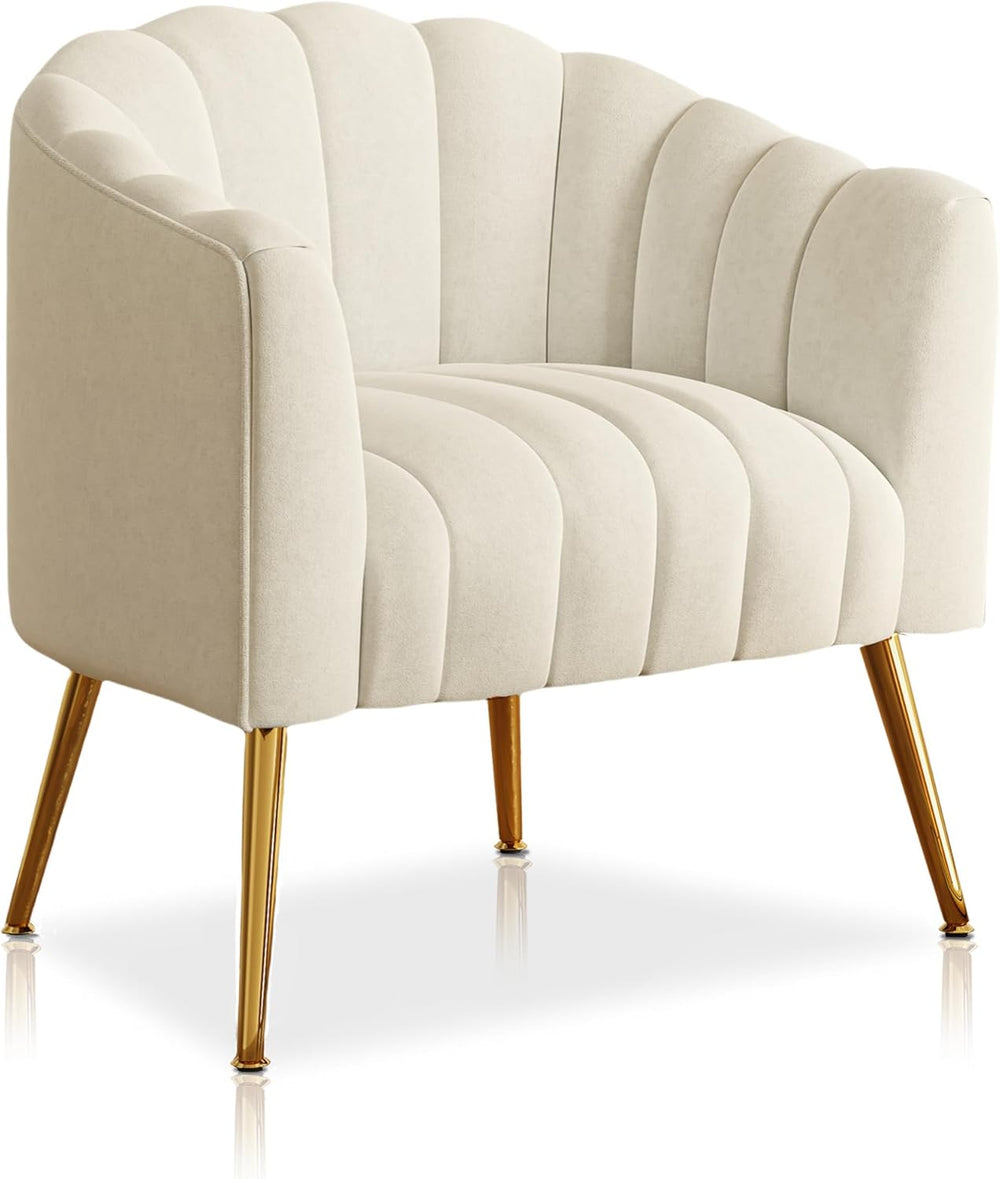 Dewhut Oversized Pumpkin Couch Accent Chair, Modern Comfy Velvet Upholstered ...