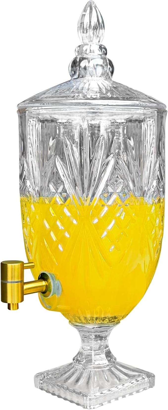 1.3 Gallon Glass Drink Dispenser, Glass Beverage Dispenser