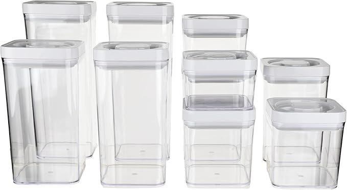Amazon Basics Airtight Food Storage Containers, BPA Free, Dishwasher Safe by AmazonBasics