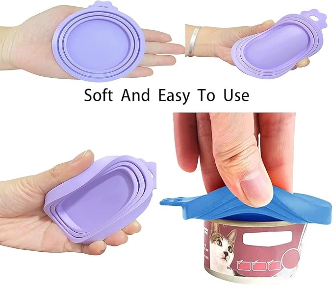 8 pack Silicone Pet Food Can Lids - Image 4