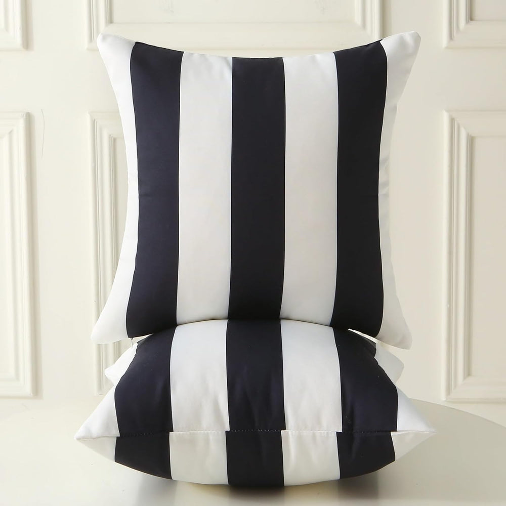 Outdoor Throw Pillows with Inserts, Pack of 2 Waterproof Decorative Garden Cu...