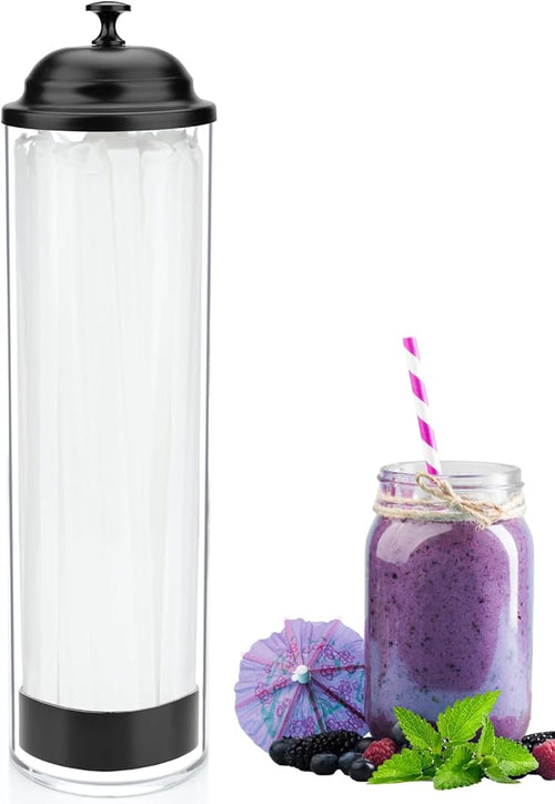 13.5 inch Straw Holder for Standard & Long Bended Size Drinking Straws by Mevtok
