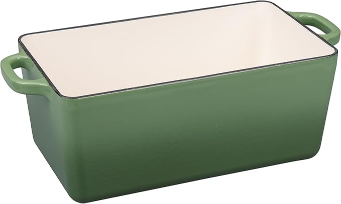 EDGING CASTING Enameled Cast Iron Dutch Oven, Oblong Bread Oven
