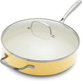 GreenLife Artisan Healthy Ceramic Nonstick, 5QT Saute Pan Jumbo Cooker by GreenLife