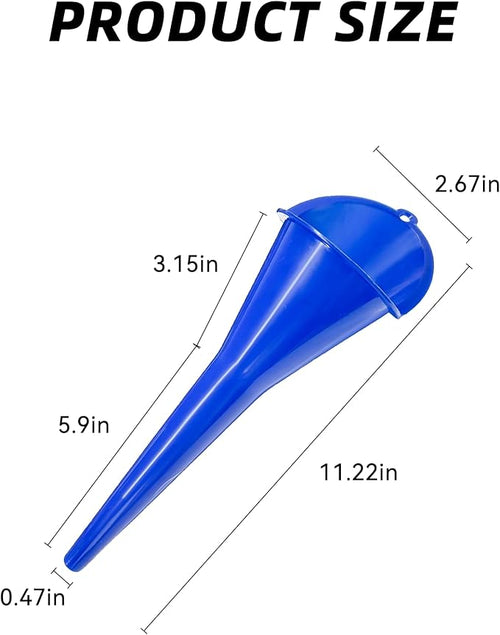 2 PCS Oil Funnel, Automotive Multi-Function Plastic Fuel Funnel - Image 2