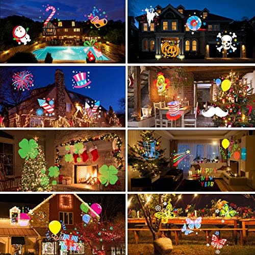 Christmas Halloween Lights Projector Outdoor,Syslux Holiday Projector Lights,...