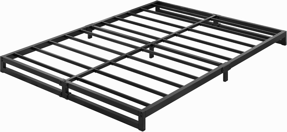 Lutown-Teen 6 Inch King Size Bed Frame with Heavy Duty Steel Slat Support