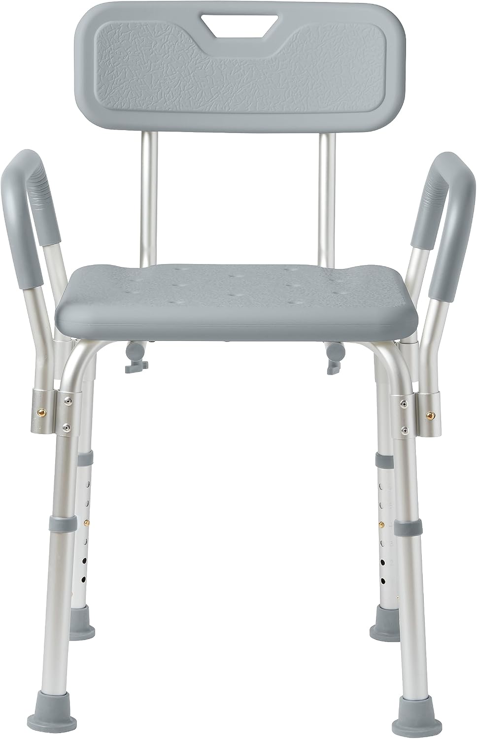 Medline Shower Chair with Backrest and Padded Armrests - 350 lb. capacity, Ba...