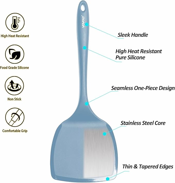 Silicone Pancake Spatula Turner - Image 3