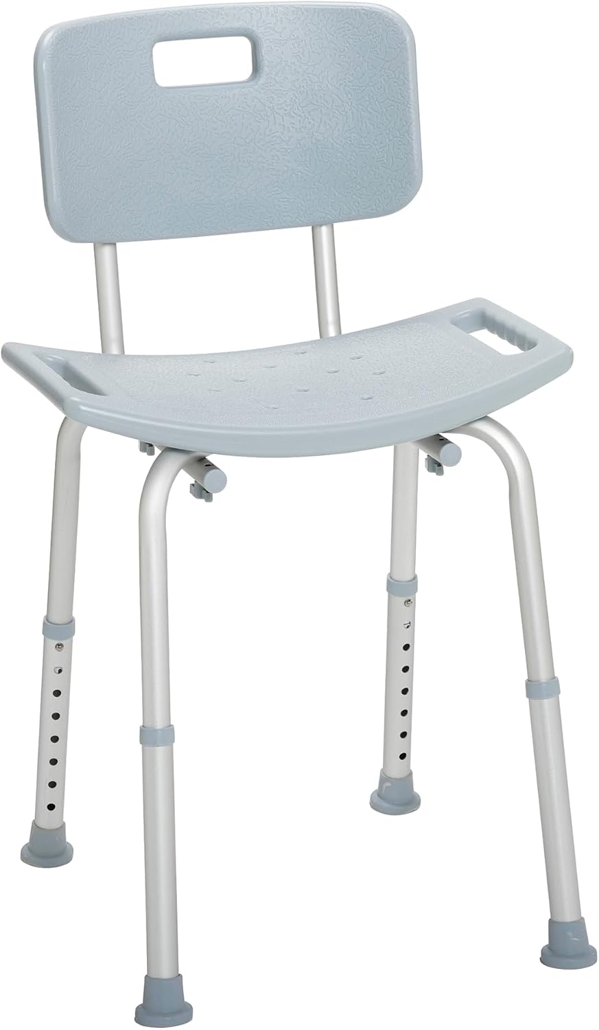 Drive Medical Shower Chair with Back and Suction Feet, Gray