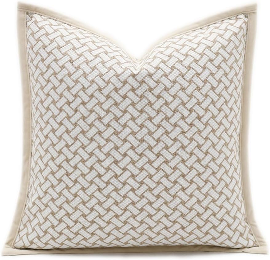 Croker Horse 18x18'' Inches Throw Pillow Cushion Cover - Grid Pattern...