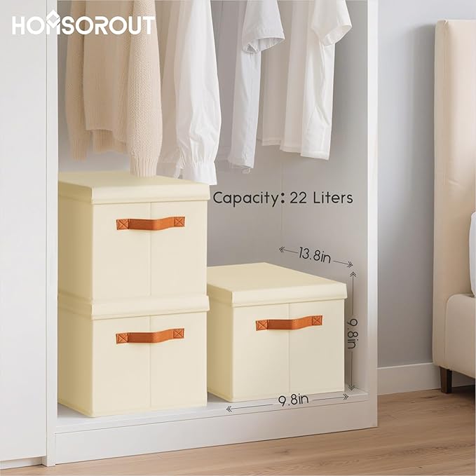 Homsorout Storage Bins with Lids - Image 7