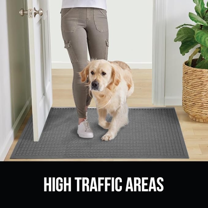 GORILLA GRIP® Ultra Absorbent Front Door Mat Outside Entrance, Traps Dirt and - Image 6