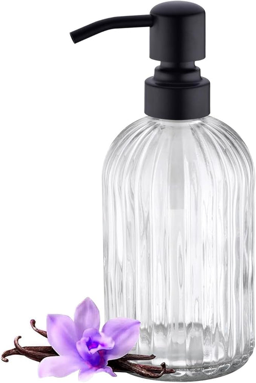 16Oz Bathroom Glass Soap Dispenser by LEETCPHOME