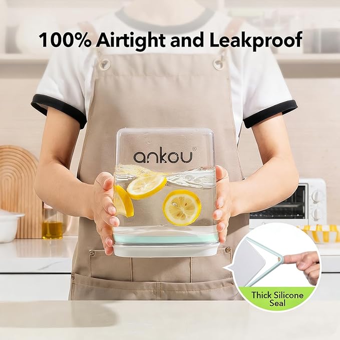 Ankou Food Storage Container Sets, 2.8 Qt + 4.2 Qt Airtight Canisters - Image 3