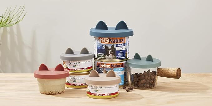OHMO 2 Pack Cat Food Can Lids, Small Size Silicone Pet Food Can Lids Covers - Image 5