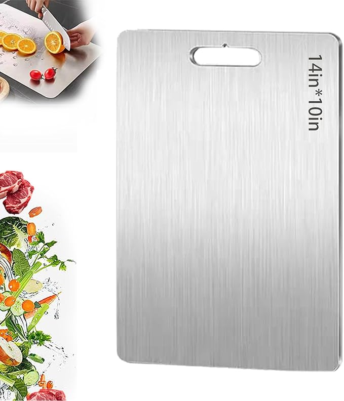 Stainless Steel Cutting Boards for Kitchen, 2026 New Upgrade Titanium Cutting by Unknown