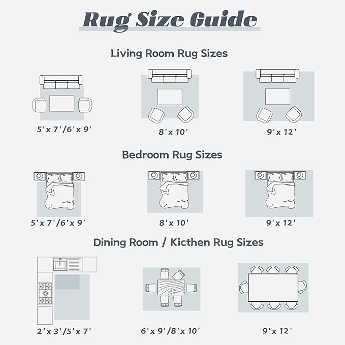 Area Rug 6x9 Washable Rug, Vintage Boho Medallion Rugs Non-Slip Soft Low Pile - Image 8