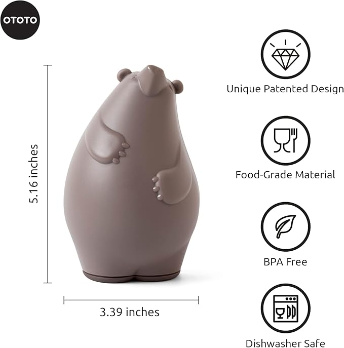 OTOTO Grater - Stainless Steel, BPA Free, Dishwasher Safe, Fun Kitchen Gadget - Image 2