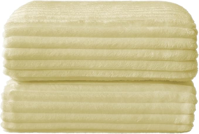 BEDELITE Fleece Throw Blanket for Couch – 3D Ribbed Jacquard Soft and Warm - Image 8
