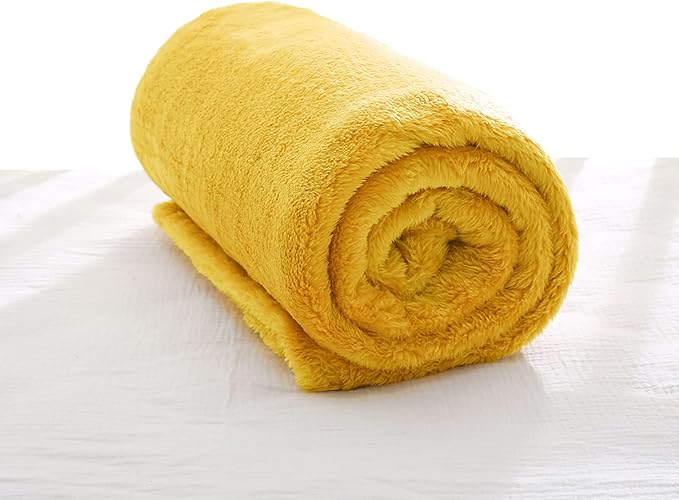 Exclusivo Mezcla Plush Fuzzy Fleece Throw Blanket, Super Soft, Fluffy and Warm by ExclusivoMezcla