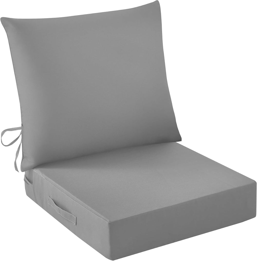 IASEAHK Outdoor Seat Cushion Set, Waterproof & Fade Resistant Patio Chair...