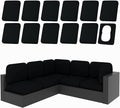 hyha 12Pcs Patio Cushion Covers, Stretch Outdoor Couch Cushion Covers by hyha