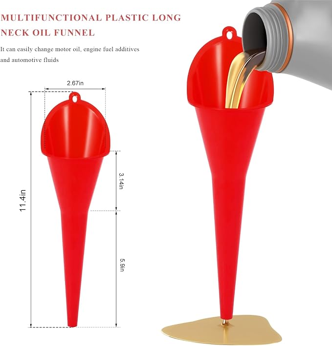2 PCS Oil Funnel, Automotive Use Funnels - Image 2