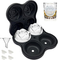 CAMKYDE Rose Ice Cube Tray 2.5 Inch, 4 Cavity Silicone Rose Ice Cube Mold by CAMKYDE