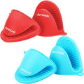 2 Pairs Mini Oven Gloves Silicone Heat Resistant Cooking Pinch Mitts Potholder by Acronde