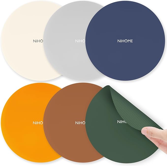 NIHOME Silicone Jar Opener – 6 Inch Large Anti-Slip Grip Pads, Premium 100% by NiHome