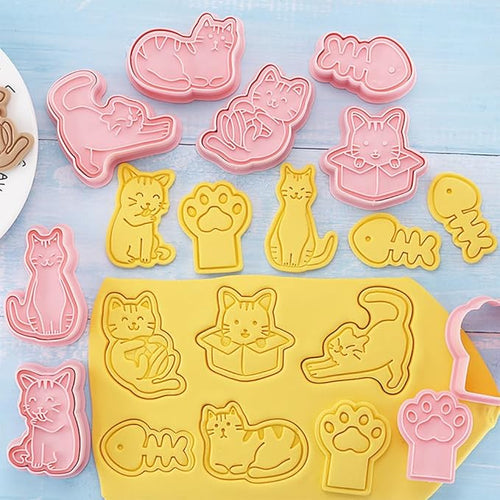 8 Pcs Cookie Cutters Set 3D Holiday Cookie Cutters - Image 2
